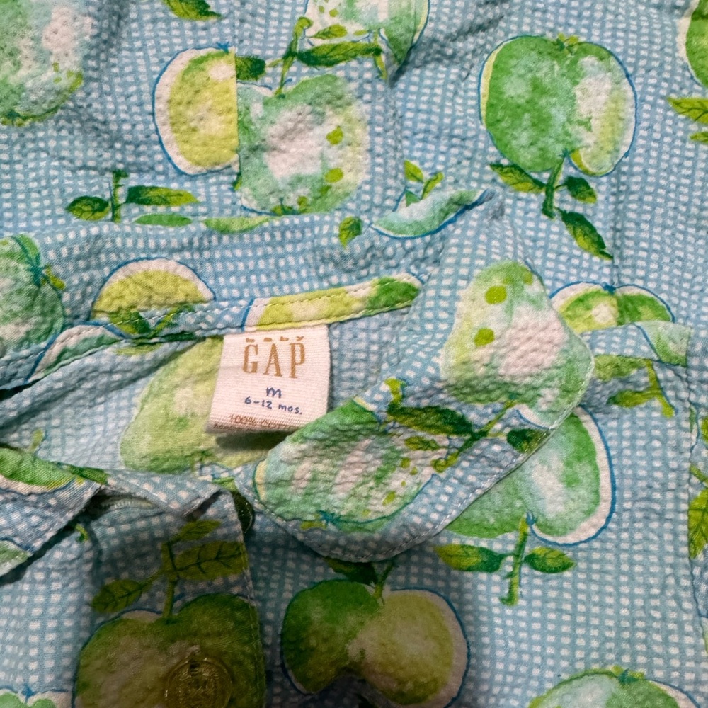 GAP Kids Blue Apple Pattern Casual Bottoms